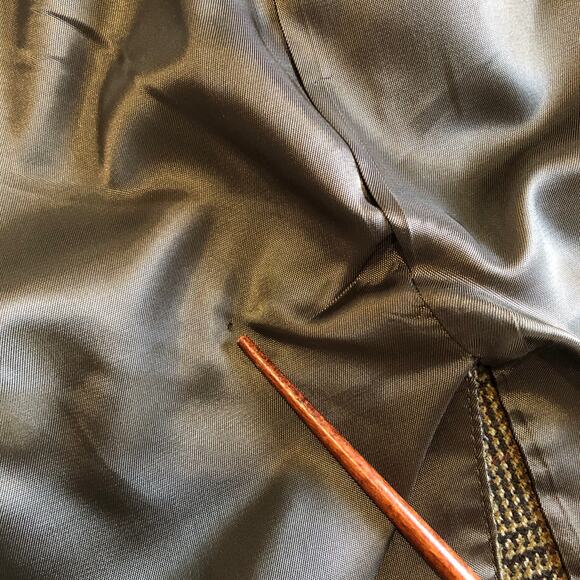 VTG Tommy Hilfiger Wool Tweed Blazer Glen Plaid Brown Sport Coat 90s Preppy 42L - Picture 13 of 14